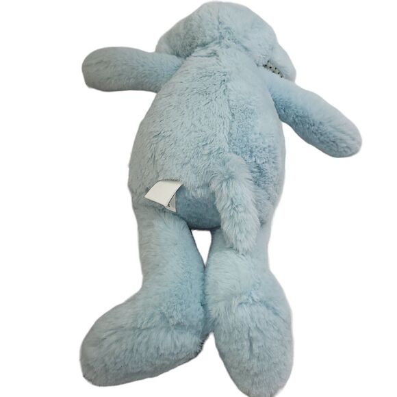 Manhattan Toys Plush Elephant Blue Stuffed Animal Polka Dot Ears 2020 14" - Picture 7 of 11
